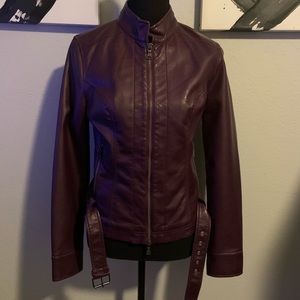 EUC faux leather jacket